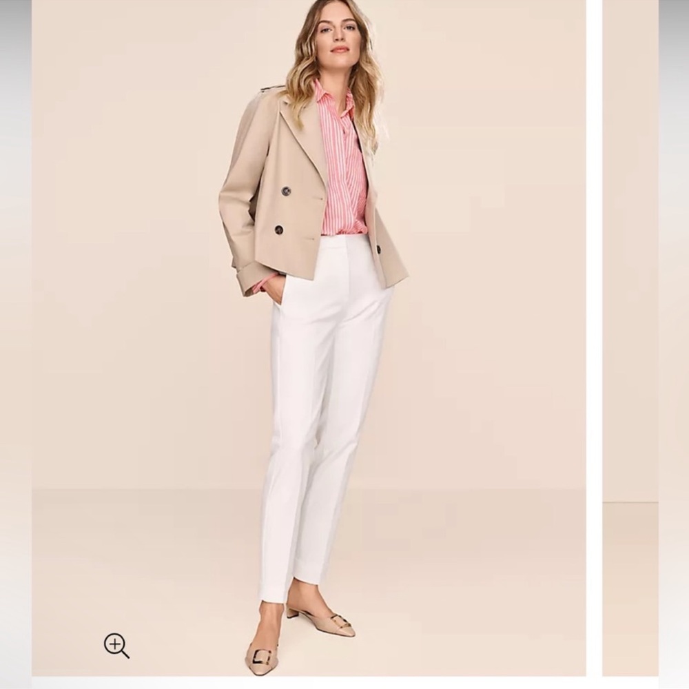 AnnTaylor factory signature straight through hip & thigh cropped red pants Sz00P